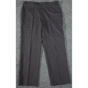 Michael Kors Dress Pants MensCharcoal Gray Black Flat Front Pockets 40x32